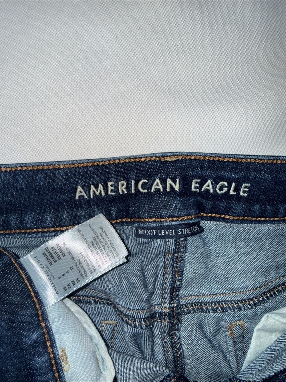 American Eagle Outfitters Women's Dark Blue Stretch skinny Jeans - Picture 2 of 3